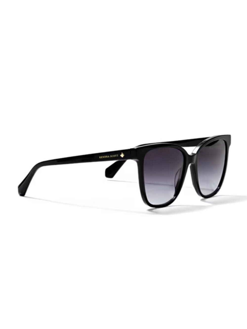 Kendra Scott - Dira Rectangle Sunglasses (NIB) - Black - Picture 2 of 8